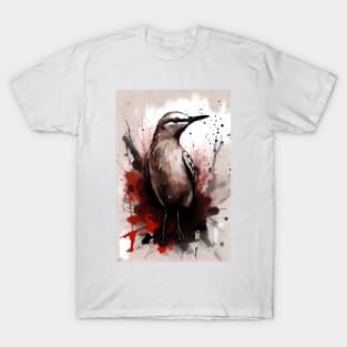 Brown Noddy Bird Painting T-Shirt